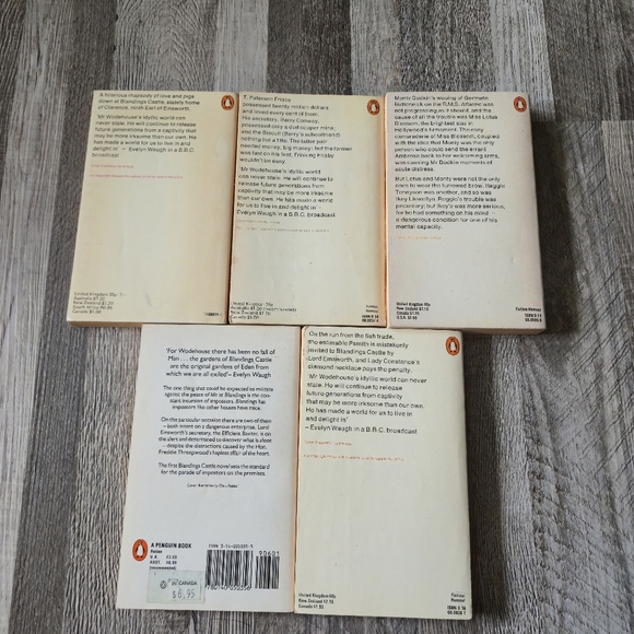 P.G. Wodehouse OS Vintage Penguin Paperback Lot 5 Ionicus Illustration - Picture 2 of 8